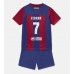 Billige Barcelona Ferran Torres #7 Børnetøj Hjemmebanetrøje til baby 2023-24 Kortærmet (+ korte bukser)